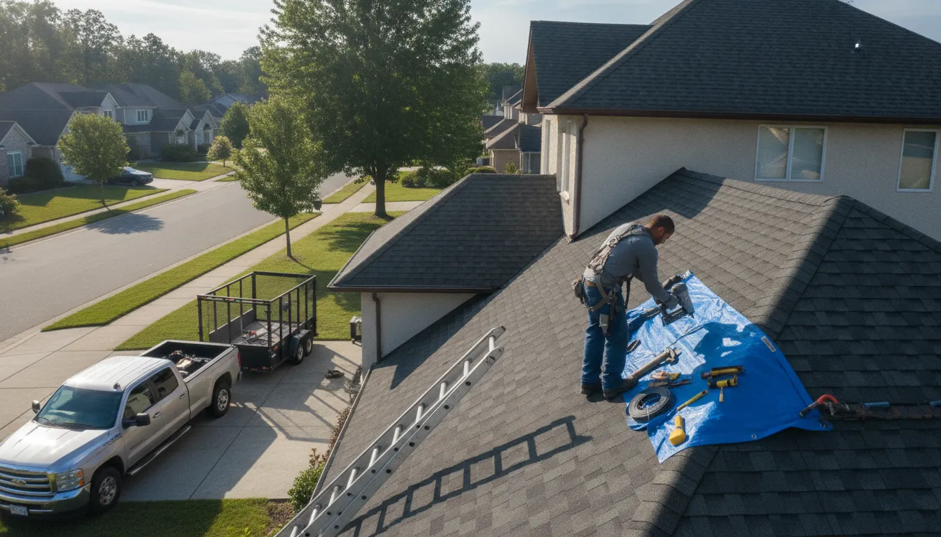 Roofing in Eau Galle
